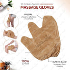 HealthAndYoga™ Silk Garshana Ayurvedic Massage Gloves - Image 3