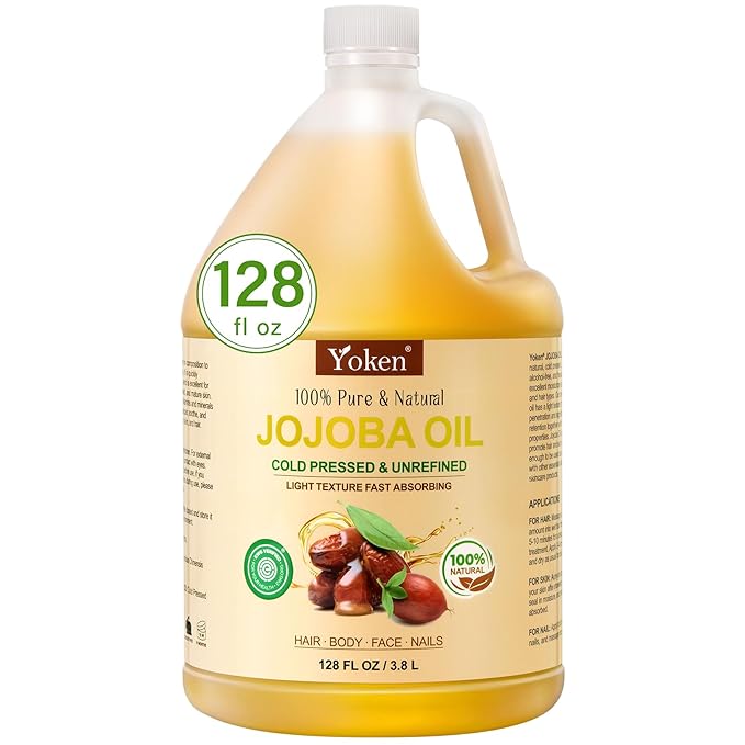 Yoken 1 Gallon Jojoba Oil EWG Verified by Yoken