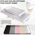 Bathroom Vanity Tray, Silicone 11.8 x 5 Inch Bathroom Counter Tray Decor - Image 3