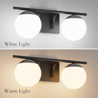 Ralbay Black Mid Century Modern 2-Light Bathroom Vanity Light Fixtures - Image 4