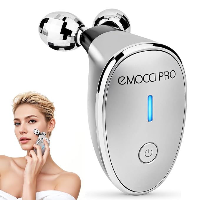 Facial Massager Device Electric Face Gua Sha Vibration Tools Facial Rollers by EMOCCIPRO
