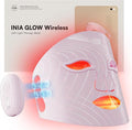 INIA Red Light Therapy Mask for Face, Glow Wireless LED Face Mask Light Therapy by INIA