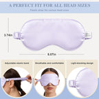 Silk Sleep Mask, Eye Mask for Sleep Women Men, Mulberry Sleeping Mask - Image 2