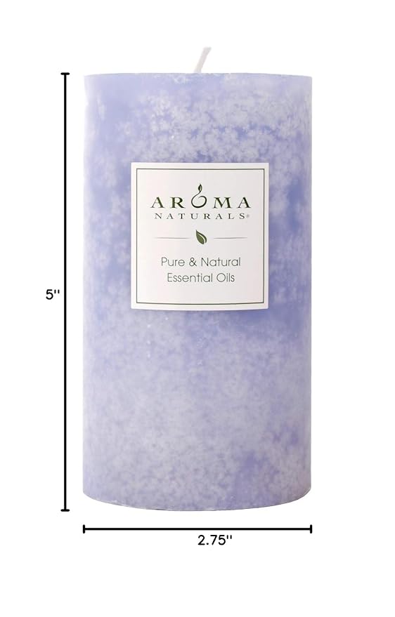 Aroma Naturals Essential Oil Scented Pillar Candle, Tranquility, 2.75 Inch X 5 - Image 5