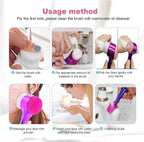 Facial Cleansing Brush 2 in 1Double-Sided Facial Cleaning Brush - Image 3