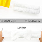 Ondder Spa Headband for Washing Face 8 Pack White Skincare Headbands for Women - Image 5