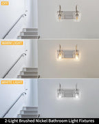 Brushed Nickel Bathroom Light Fixtures Bathroom Vanity Light - Image 6