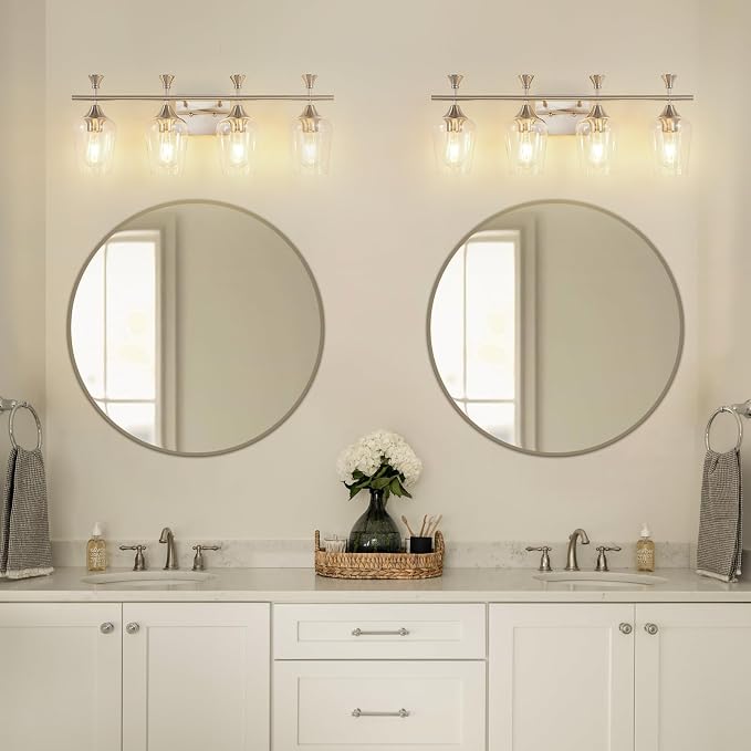 Bathroom Light Fixtures, Brushed Nickel Vanity Lights - Image 7