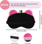 PERFECTSIGHT Sleep Eye Masks, Cute Bear Plush Sleep Eye Cover Lightweight - Image 7