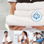 JMR White Bath Towels Bulk Pack of 36 - Image 3
