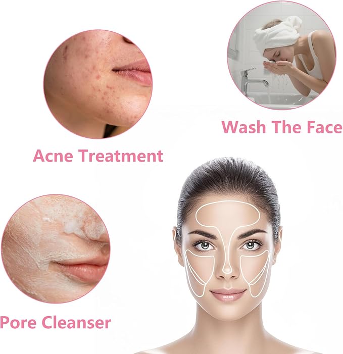 MCIGICM 20PCS Face Scrubber, Silicone Facial Cleansing Brush Face Exfoliator - Image 2