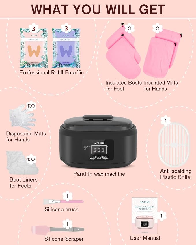 Paraffin Wax Machine for Hand and Feet -Paraffin Wax Warmer Moisturizing Kit - Image 7