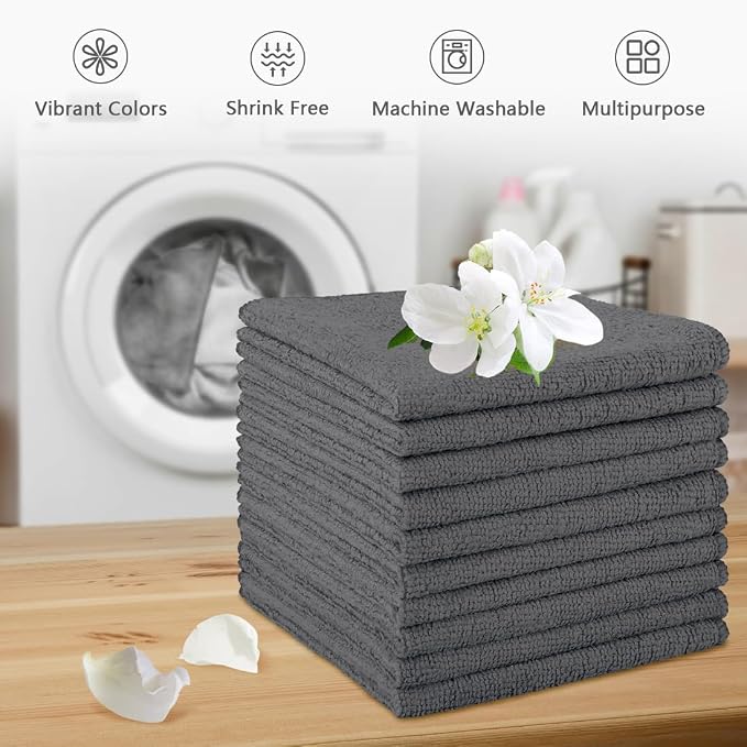 Orighty Washcloths, 5 Pack Microfiber Face Towels, Highly Absorbent and Soft - Image 6