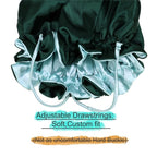 Adjustable Silk Satin Bonnet Hair Care Caps - Image 3