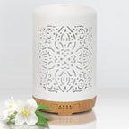 Earnest Living Essential Oil Diffuser White Ceramic Diffuser 250 ml Timers - Image 2