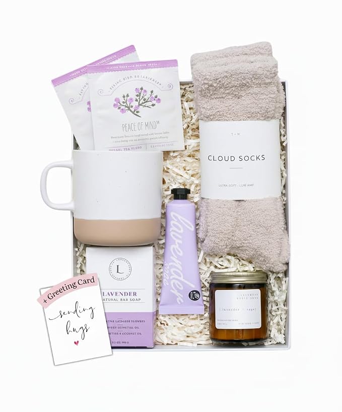 Unboxme Luxury Lavender Spa Gift Set – Relaxation Gift Basket & Care Package by Unboxme