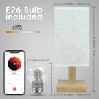Small Bedside Table Lamp for Bedroom, Minimalist Nightstand Lamp - Image 4