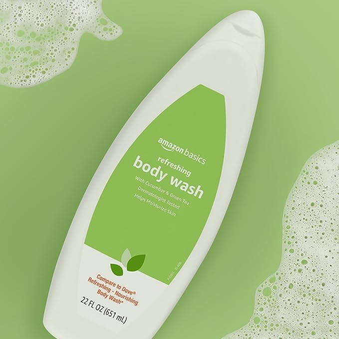 Amazon Basics Refreshing Nourishing Body Wash, Cucumber & Green Tea, - Image 6
