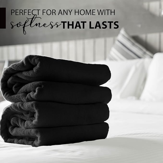 KAHAF COLLECTION 100% Cotton Bath Towels, 24x48 Pack of 6 Towels, Quick Dry - Image 4