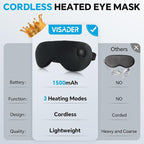 Cordless Heated Eye Mask for Dry Eyes Relief, - Image 4
