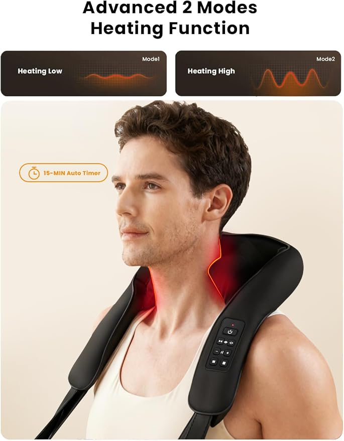 Shiatsu Neck Massager with Heat - Image 6