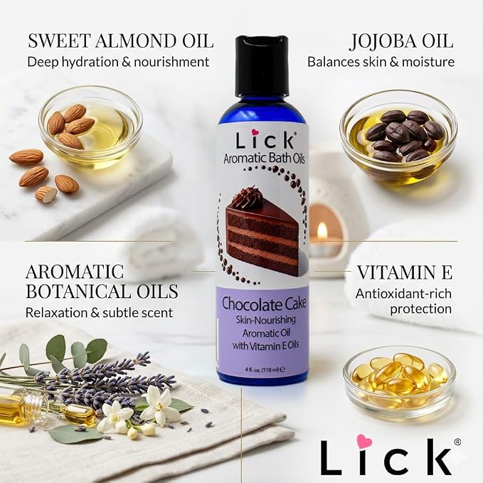 Lick Chocolate Cake Aromatic Bath Oil - Image 7