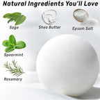 Sage Bath Bombs Spiritual Bath Energy Clearing Protection Shielding Smokeless - Image 3