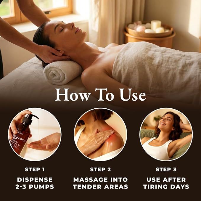 Gya Labs Eucalyptus Mint Massage Oil - Image 4