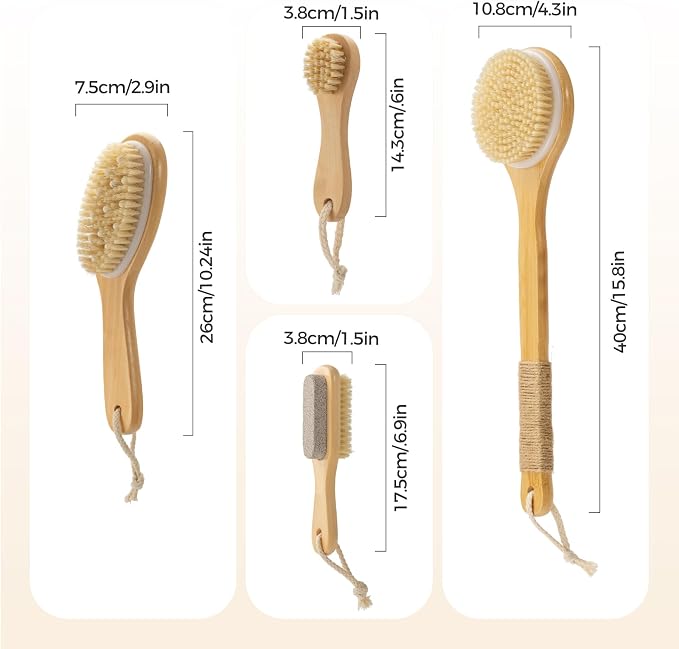 5 Packs Dry Brushing Body Brush Set - Image 2