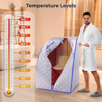 SereneLife Portable Sauna Box for Home, Infrared Sauna Tent - Image 2