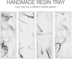 Luxspire Bathroom Vanity Tray, Resin Toilet Tank Tray, Kitchen Trays, Marble - Image 9