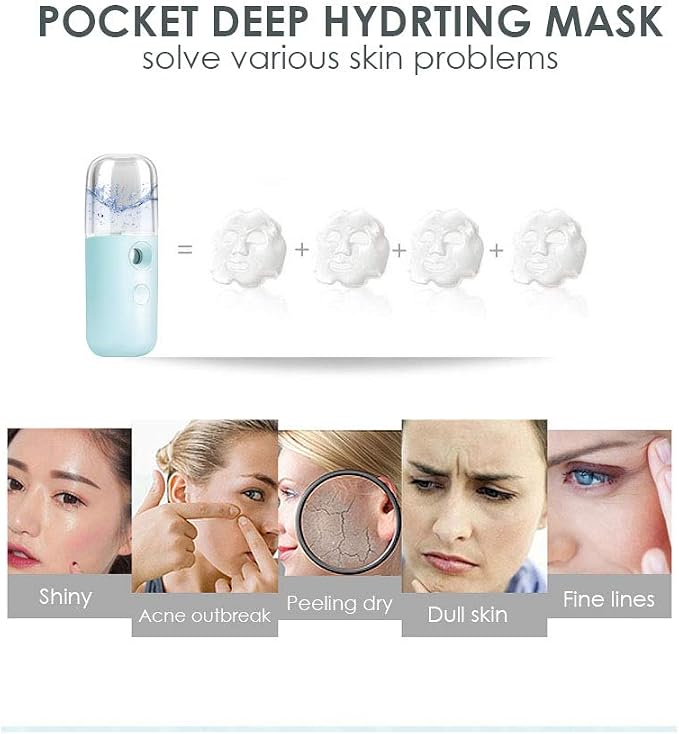 GIVERARE Nano Facial Steamer, Handy Mini Mister, USB Rechargeable Mist Sprayer - Image 6