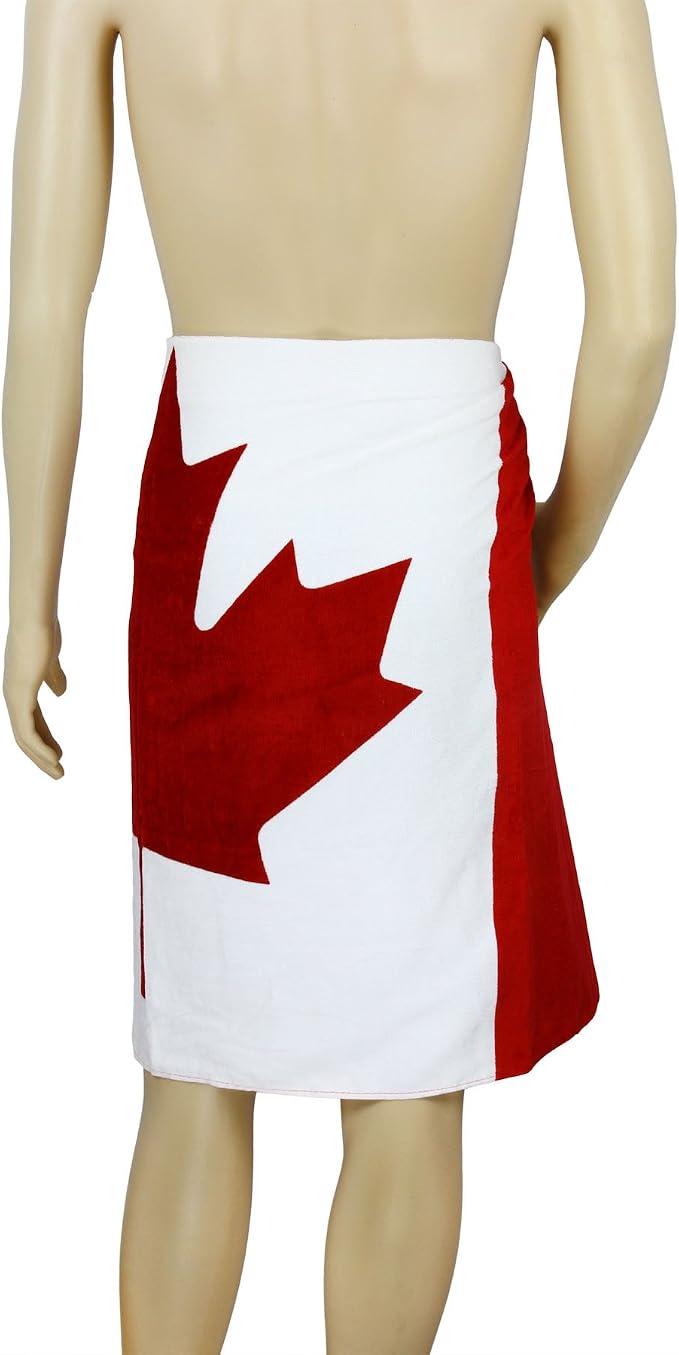 FakeFace 30"x60"Oversized Skin-Friendly Soft High Absorbent Cotton US, CA Flag - Image 7