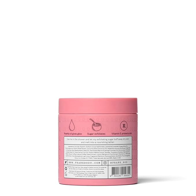 frank body Rosehip Body Scrub & Cleanser | Fades Marks & Softens Skin - Image 2