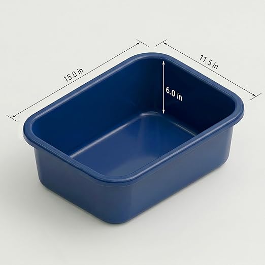 DecorRack 2 Plastic Wash Basins, Large 10 Quart Graduated Bucket, Portable - Image 3