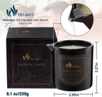 MELONY Massage Oil Candle for Pure Relaxation- 8.1 oz- Moisturizing Essential - Image 5
