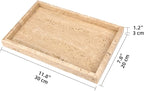 Marble Bathroom Vanity Tray, Natural Luxury Vanity Home Kitchen Bathroom Table - Image 2