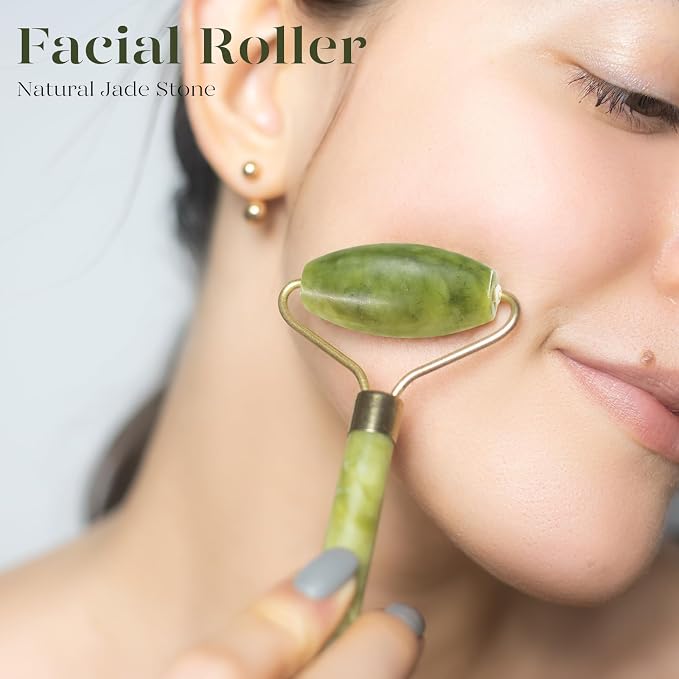 BAIMEI IcyMe Jade Face Roller & Gua Sha, Facial Beauty Skin Care Tools - Image 5