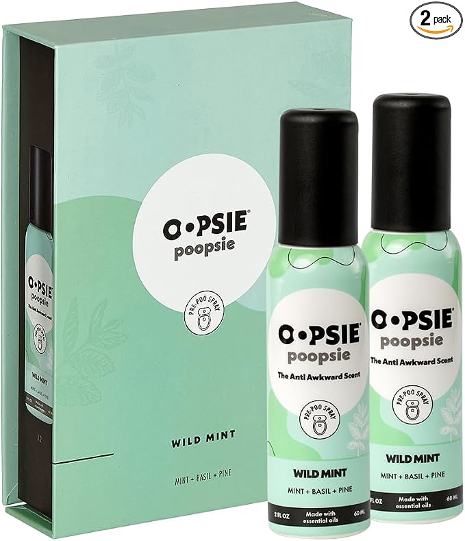 Oopsie Poopsie Toilet Spray – Before & After You Go Bathroom Odor Eliminator & by OopsiePoopsie