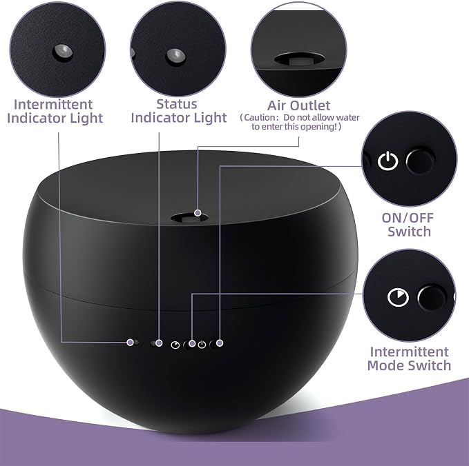 Essential Oil Diffuser, Small Ultrasonic Aromatherapy Diffuser - Image 7
