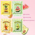 Kaely 12 Pack Fruit Face Masks for Kids, Kids Face Mask Spa Day Kit Supplies - Image 2
