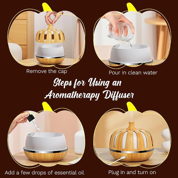 Essential Oil Diffuser 300ml for Home Bedroom, Aromatherapy Oil Diffuser - Image 5
