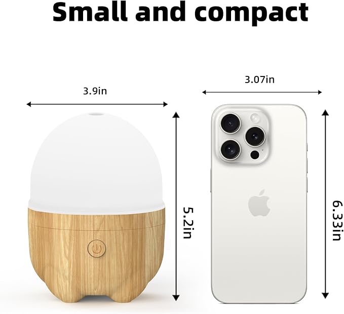 SEEDSEEL 150ML Rechargeable Battery Essential Oil Diffuser, Portable Cordless - Image 4