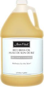Bon Vital' Rice Bran Oil, 100% Pure and Cold Pressed Carrier Oils by BonVital