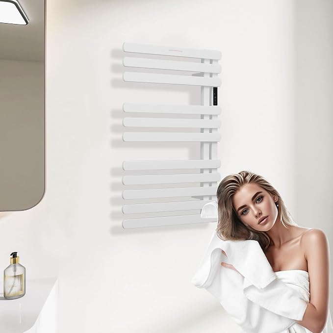 Electric Towel Warmer Rack, Heating Towel Warmer, Timer & Temperature Control - Image 5