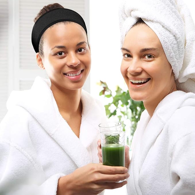 Denfany Spa Headband 3 Pack Ultra Soft Adjustable Face Wash Headband - Image 6