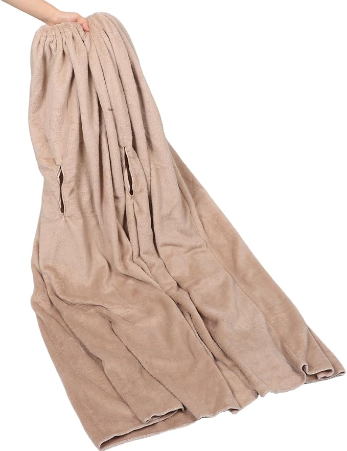 Thick Fleece Sauna Blanket Wrap - Image 3