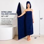 SEISSO 4 Pack Extra Large Bath Towels 63"x35", Bath Sheets - Image 2