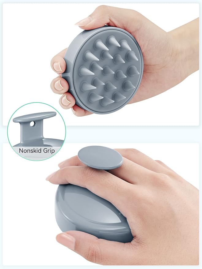 HEETA Scalp Massager Hair Growth, Soft Silicone Scalp Scrubber Shampoo Brush - Image 2