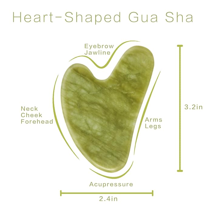 Gua Sha Facial Tools, Jade Guasha Tool - Image 2